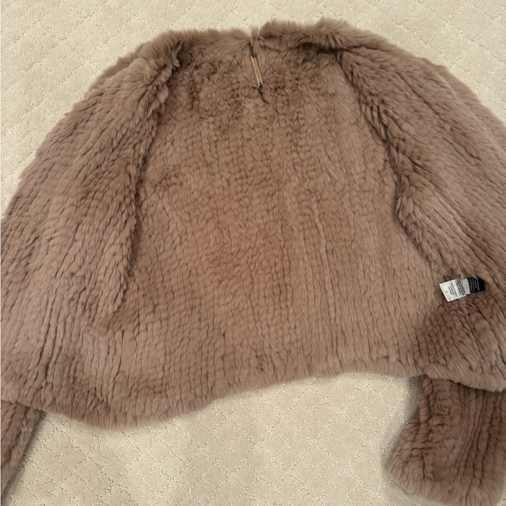 DVF Rex Rabbit Fur Jacket - Picture 3 of 7